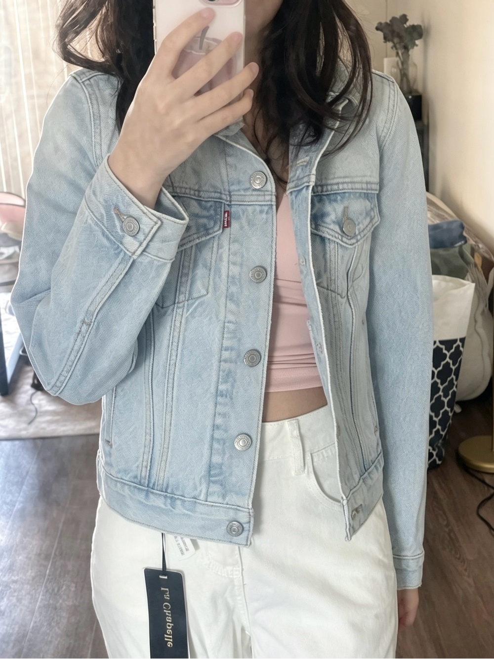 Levi's Light Wash Blue Denim Trucker Jacket - Women's